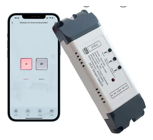 comprar Módulo Rele Tuya Smart 2ch Wifi + Rf 433mhz Incluye Control