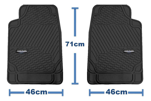 Tapetes 2pz Logo + Parasol Chrysler Pt Cruiser 2001 - 2010 Negro