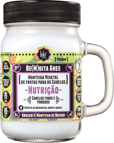 Máscara Capilar Lola Cosmetics Bemdita Ghee Nutrição 350g