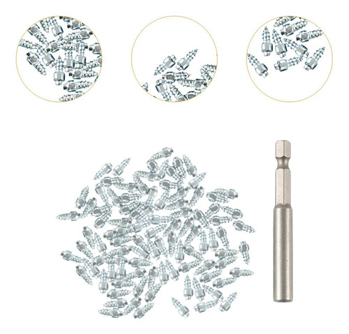 ~ 100 Clavos For Neumáticos De Invierno, For Nieve, 4x12 Mm