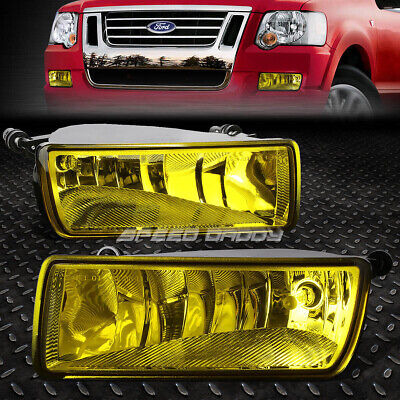 For 06-10 Ford Explorer Sport Trac Amber Lens Bumper Fog Ddw