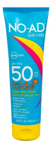 No-ad Kids Locion Spf 50 Bloqueador Sol - Ml A $284