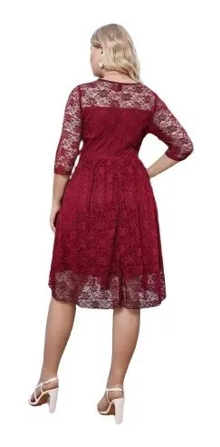 Vestido De Fiesta Matrimonio Casual Semi acampanado M0167