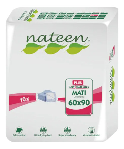 Pañales para adultos Nateen Sabanilla matic 60X90