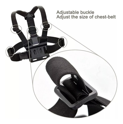 Soporte Celular Ajustable Kit Arnes De Pecho Correa Selfie
