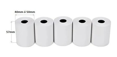 Imagen 2 de 4 de Rollo Papel Térmico Factura Electrónica Y Pago Servicio 57mm