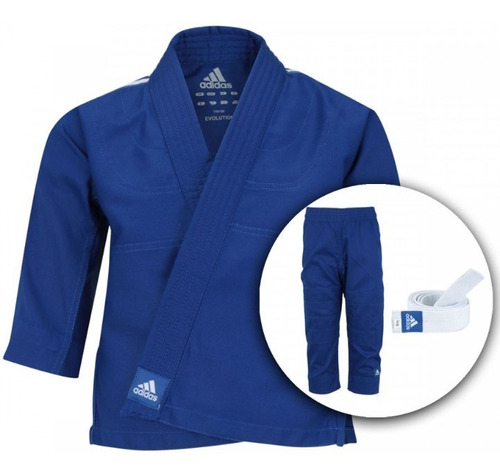 Kimono Judô adidas J200e -infantil(azul) Grátis Faixa Br M00