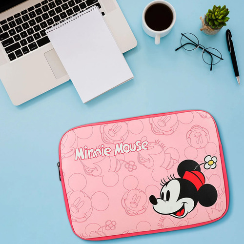 Funda Notebook Laptop Minnie Mouse 13 Pulgadas Rosa Disney