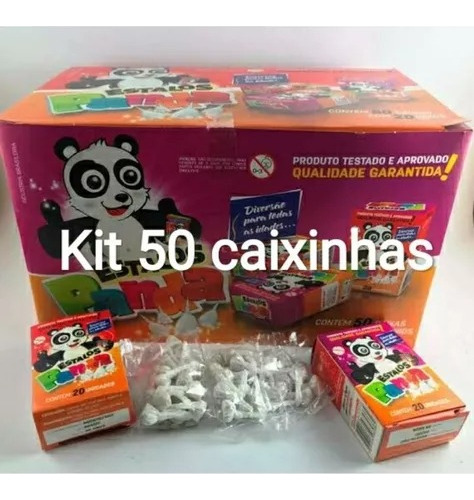 03 Caixa De Estalinho Panda Com 50und Festa Junina E Festas