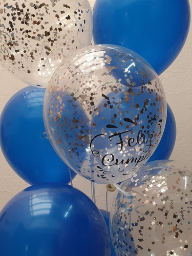 Arreglo O Bouquet De 5 Globos Inflados Con Helio Mix