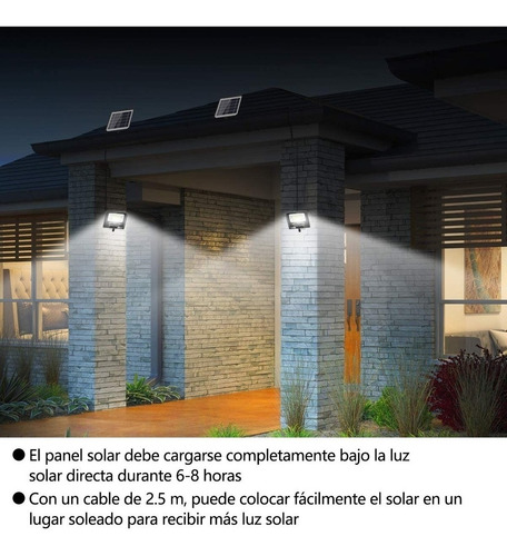 Imagen 8 de 10 de Lampara Solar 45w Detector De Movimiento 85 Super Leds