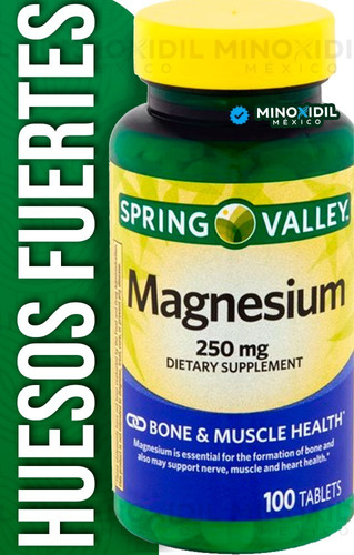 Oxido De Magnesio Magnesium 250mg Premium  | 100 Tabletas 