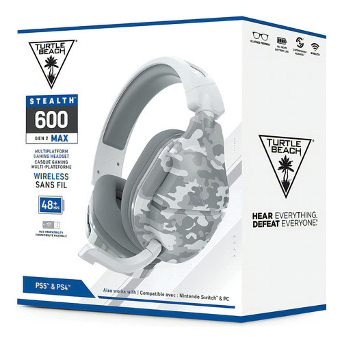 Audifonos Turtle Beach Stealth 600 G2 Max ::.. Ps5 Arct Color Blanco