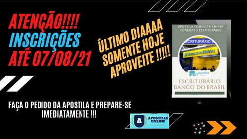 Imagem 1 de 2 de Apostilha Completa Concurso Banco Do Brasil