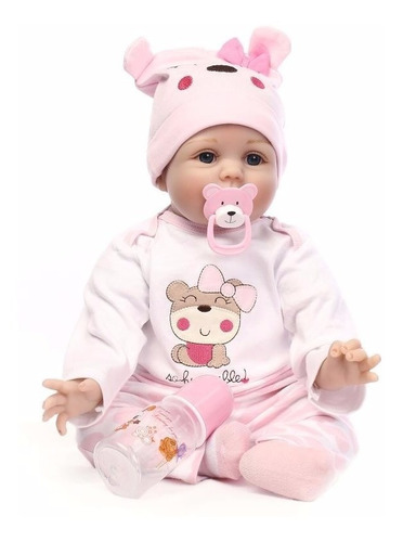 Bebe Reborn Muñeca 57 Cm Silicon Tela Entrega Inmediata En