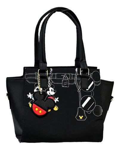 Bolsa Mickey Mouse Para Dama Casual Diseño Nyny Llavero Mano
