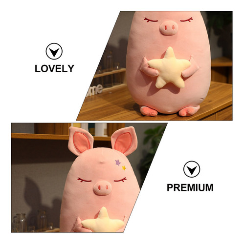 Peluche De Peluche Con Forma De Cerdo Estrellado Para Niños,