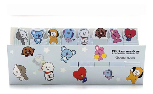 Señalador Post-it Bts Sanrio Diseño Kawaii Cute