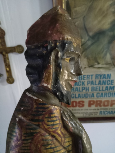 Antigua Talla Policromada Religiosa Policromado (Usado)