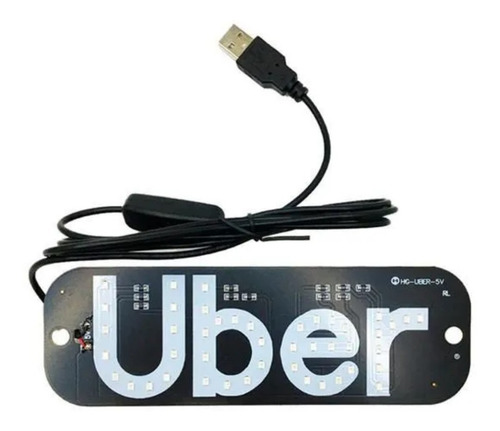 Imagem 5 de 5 de Placa Letreiro Motorista De Aplicativo 99 Ouuber Luminoso