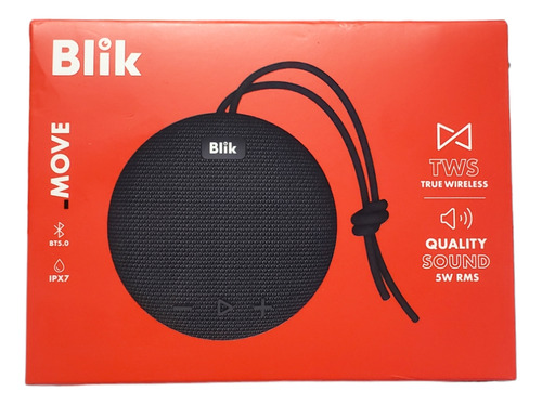 Parlante Portátil Blik Move Bt5 Ipx7 Tws 5w Rms 4 Horas 