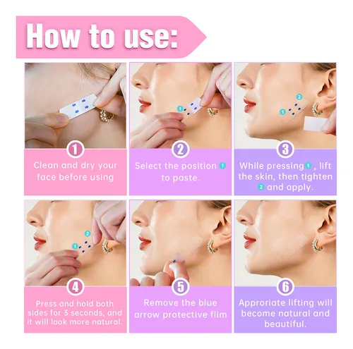 Cinta De Estiramiento Facial, Cinta De Elevación Invisible,