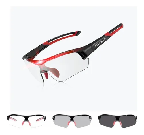 Gafas Fotocromáticas Para Ciclismo Rockbros 10112 - Rojo