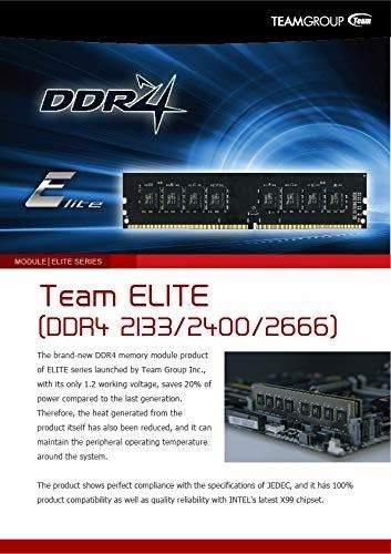 Memoria Teamgroup Elite Ddr4 32gb 16gbx2 2400mhz Pc4-19200 C