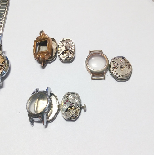 Lote Relojes A Cuerda Mujer Para Repuesto. Antiguos. Lote 1 (Usado)