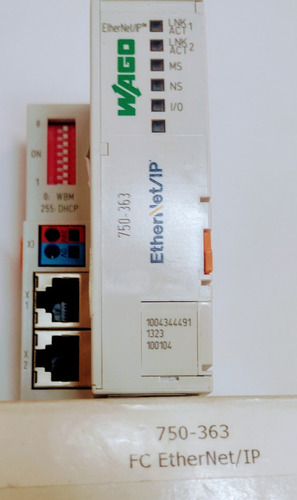 Wago750-363 Modulo Acoplador De Bus De Campo Ethernet/ip, (Usado)