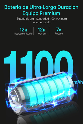 Intercomunicador Moto Freedconn Fx Pro 6 Pilotos 1000mts Bluetooth 5.0 Ip67