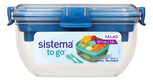 Taper Hermético Sistema To Go Ensaladas 1,1 L