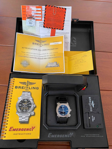 Relógio Breitling Emergency Superquartz E76321 Revisado