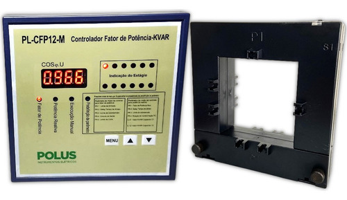 Kit Controlador Fator De Potencia + 1 Tc Bipartido 1000/5a