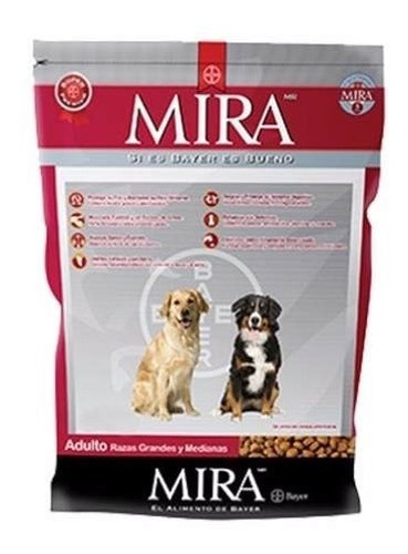 Bayer Mira Alimento Perros Adutlo Raza Grande 7.5 Kg *