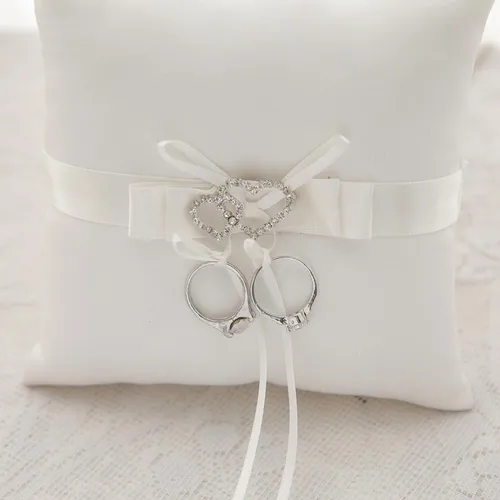 Almohada Cojín De De Doble Corazones Boda