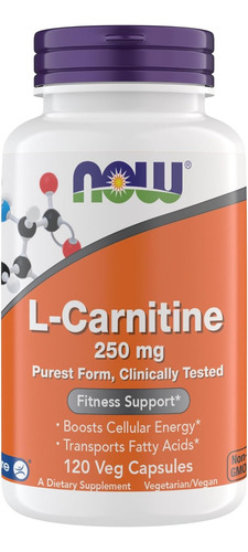 L-carnitina 250 Mg, Forma Mas Pura-now Supplements