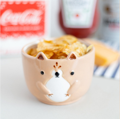 Imagen 2 de 4 de Bowl Animalito Ardilla De Ceramica.