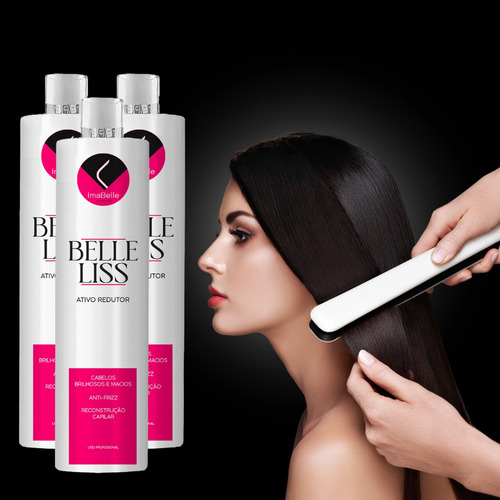 Kit 2 Progressiva Selagem Capilar Belle Liss Imabelle 1 L