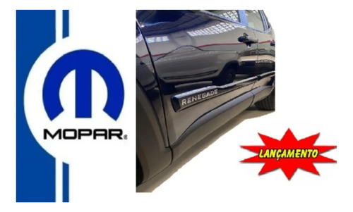 Jogo Friso Lateral Das Portas Jazz Blue Jeep Renegade Azul Jazz Blue