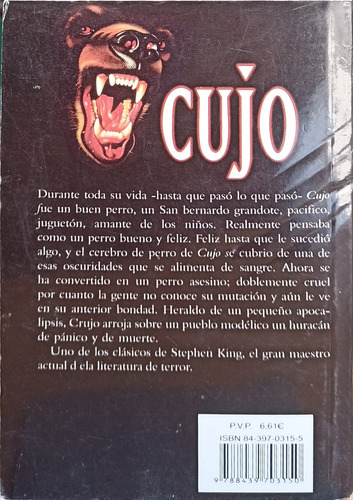 Cujo De Stephen King