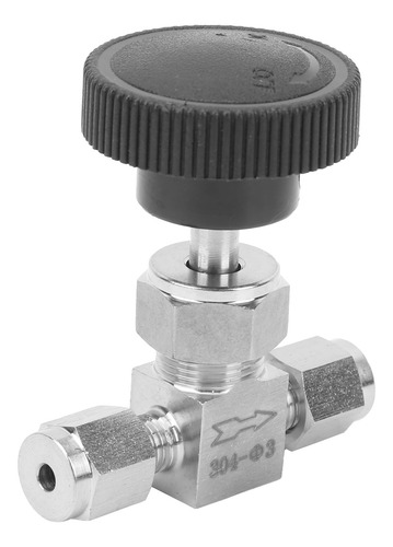 Válvula De Aguja De Acero Inoxidable 304 De 2 Vías De Alta P