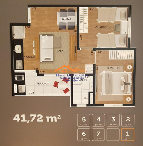 Imagem 12 de 13 de Apartamento 2 Dormitórios 41,72m² Inova Lago Dos Patos Guarulhos Vaga Carro - 20163