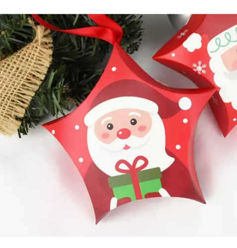 Imagen 4 de 6 de Pack De 6 Cajas Surtidas Para Regalo De Navidad (8x8 Cm)