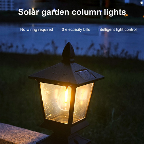 Luz Solar Para Jardín, Villa, Pilar, Valla