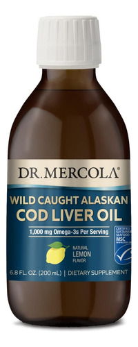 Aceite De Hígado De Bacalao 1000 Mg Dr. Mercola 200 Ml