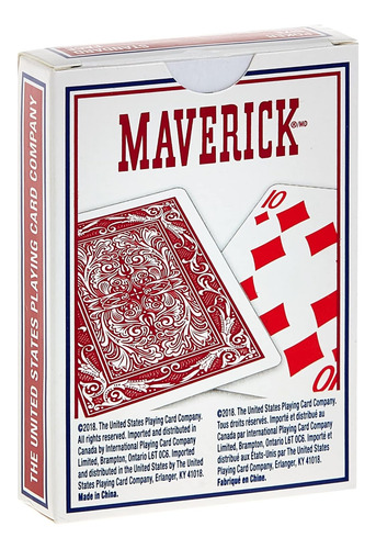 Naipes Maverick Standard Index, 1 Ct (los Colores Pueden ...