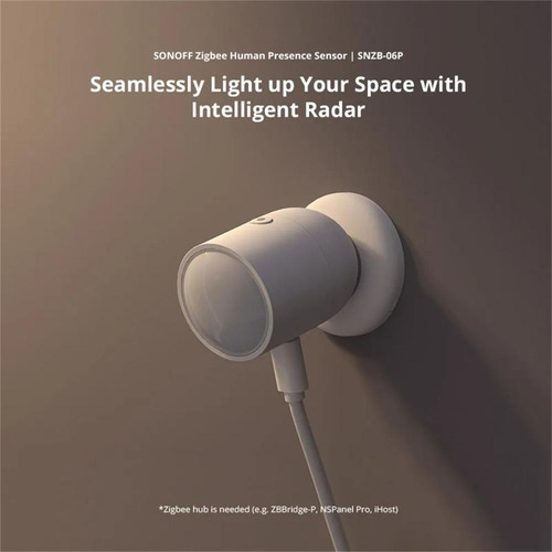 Sensor De Presencia Humana Sonoff Snzb-06p Zigbee 5,8 Ghz Oq
