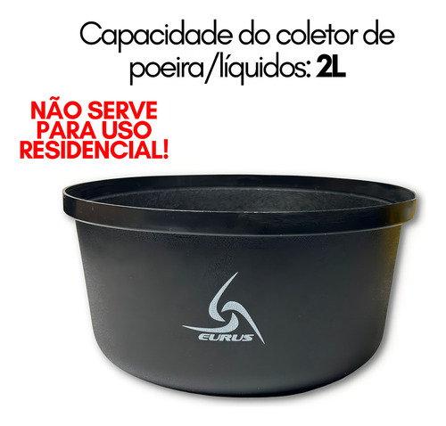 Aspirador De Pó E Liquido Automotivo Portátil Turbo Potente Cor Preto/Amarelo