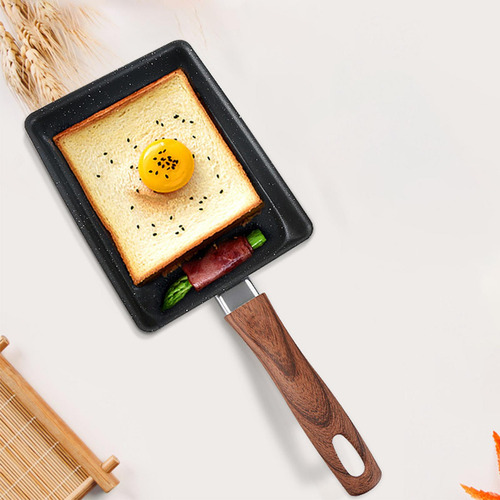 Tamagoyaki Omelette Sartén Antiadherente Mango De Madera S